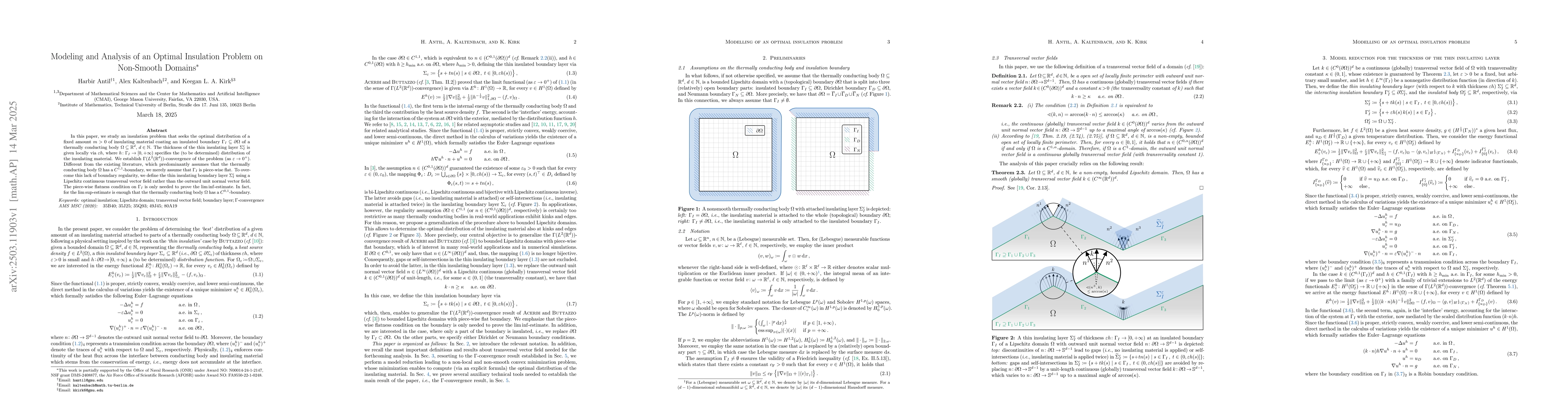 Thumbnail for Modeling and Analysis of an Optimal Insulation Problem on Non-Smooth
  Domains