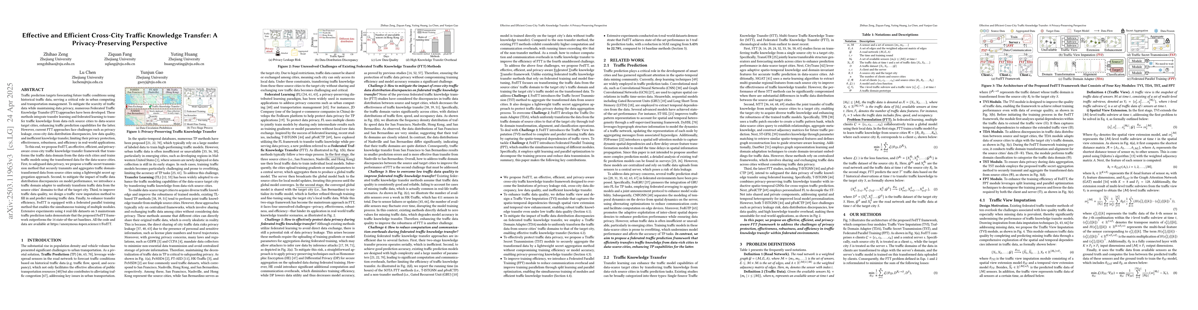 Thumbnail for Effective and Efficient Cross-City Traffic Knowledge Transfer A
  Privacy-Preserving Perspective