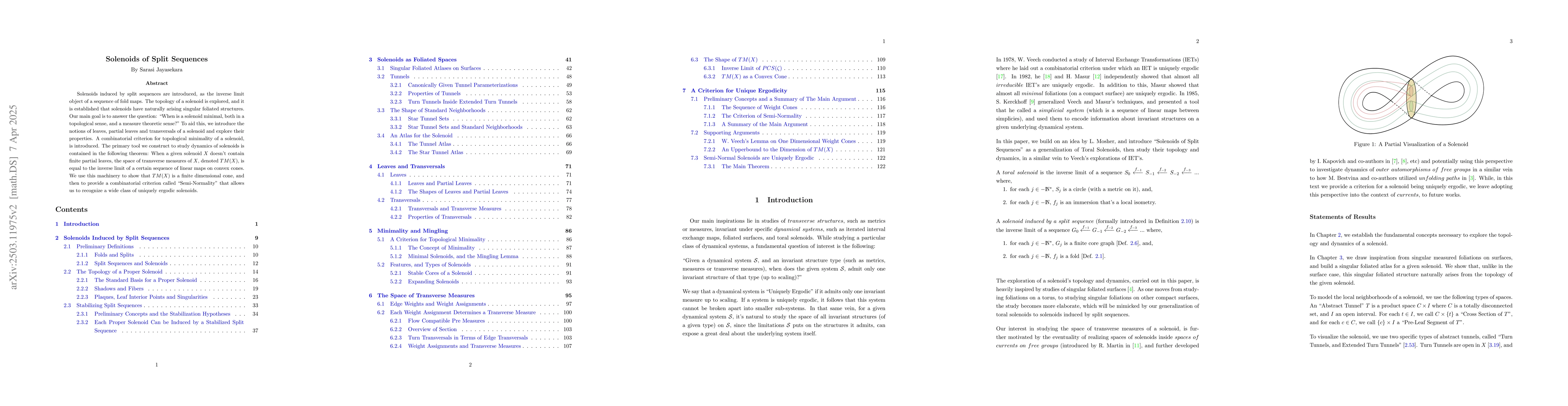 Thumbnail for Solenoids of Split Sequences