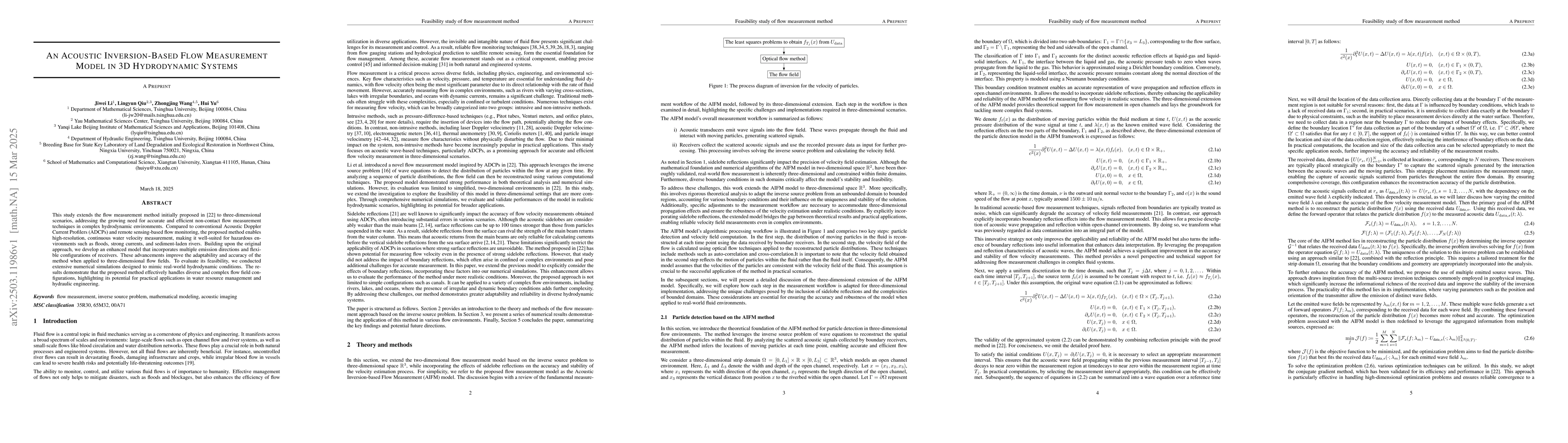 Thumbnail for An Acoustic Inversion-Based Flow Measurement Model in 3D Hydrodynamic
  Systems