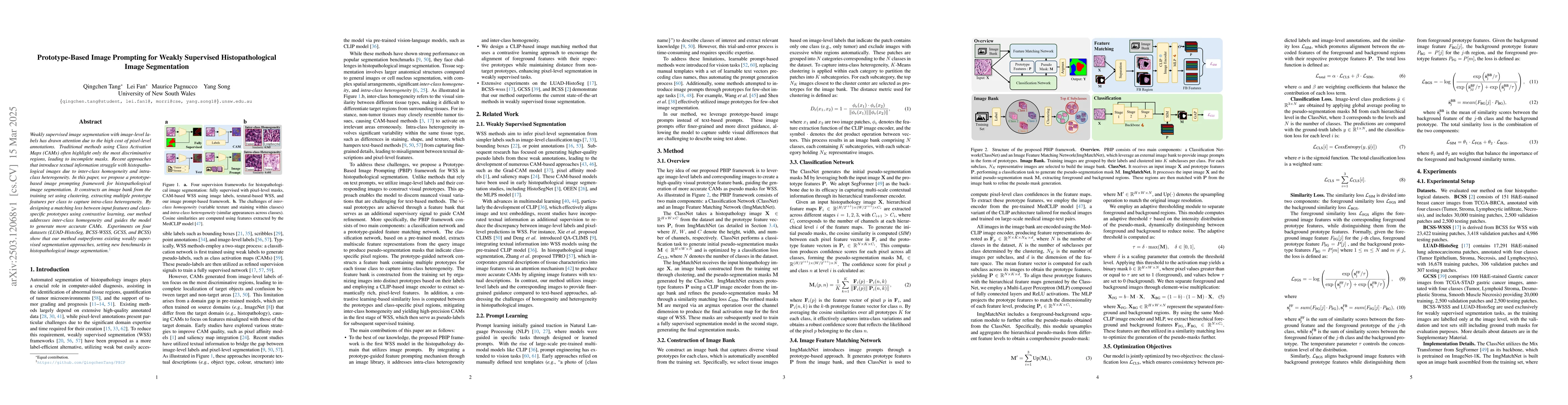 Thumbnail for Prototype-Based Image Prompting for Weakly Supervised Histopathological
  Image Segmentation