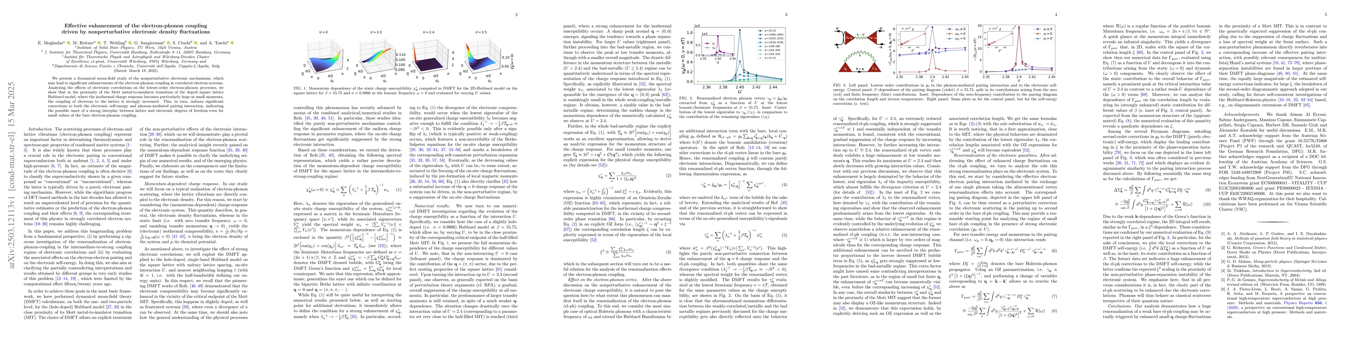 Thumbnail for Effective enhancement of the electron-phonon coupling driven by
  nonperturbative electronic density fluctuations