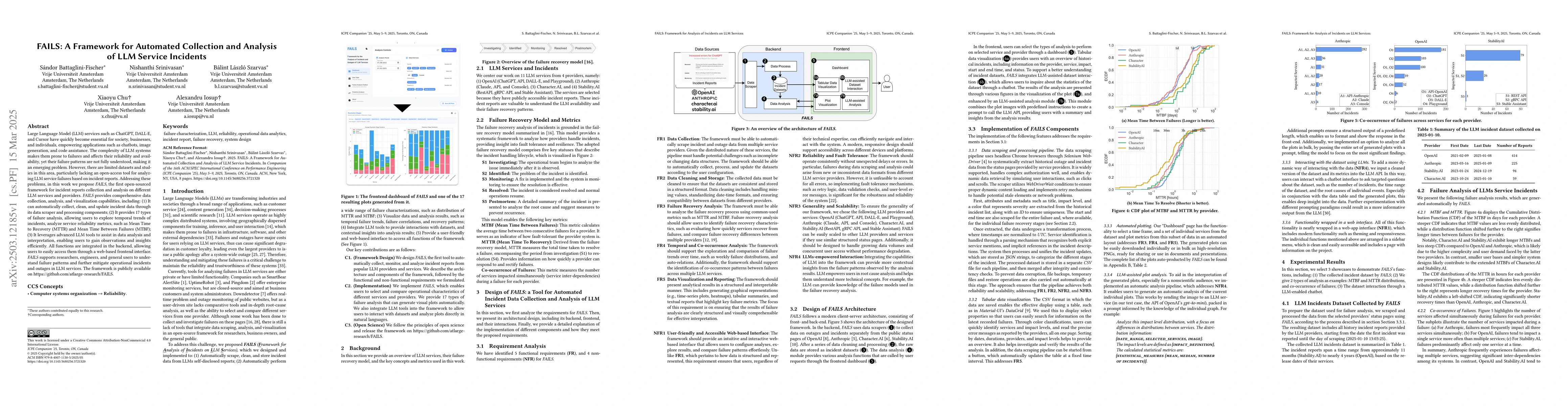 Thumbnail for FAILS: A Framework for Automated Collection and Analysis of LLM Service
  Incidents