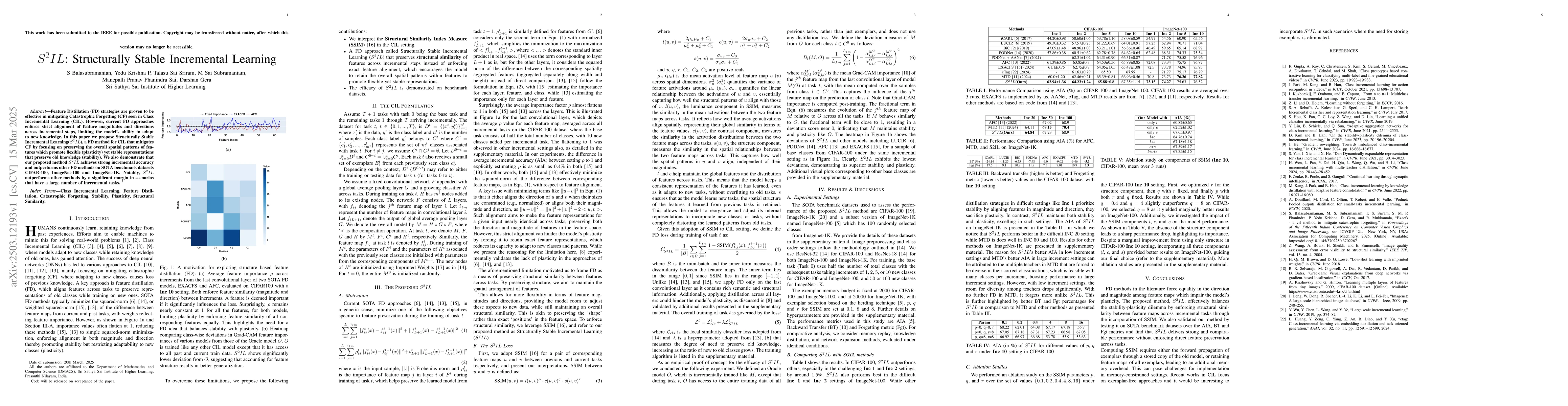 Thumbnail for S2IL: Structurally Stable Incremental Learning
