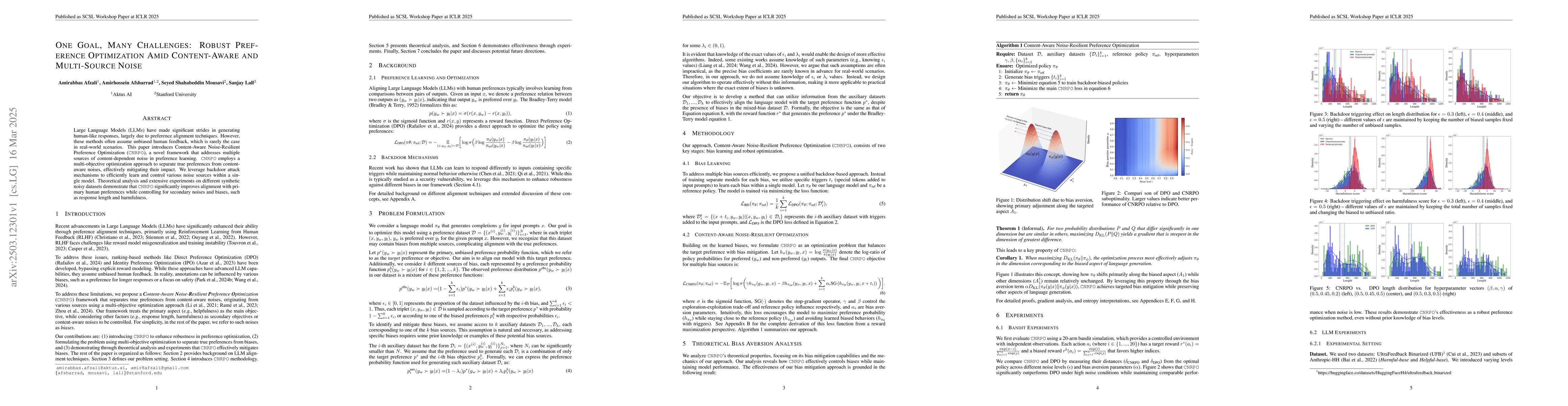 Thumbnail for One Goal, Many Challenges: Robust Preference Optimization Amid
  Content-Aware and Multi-Source Noise