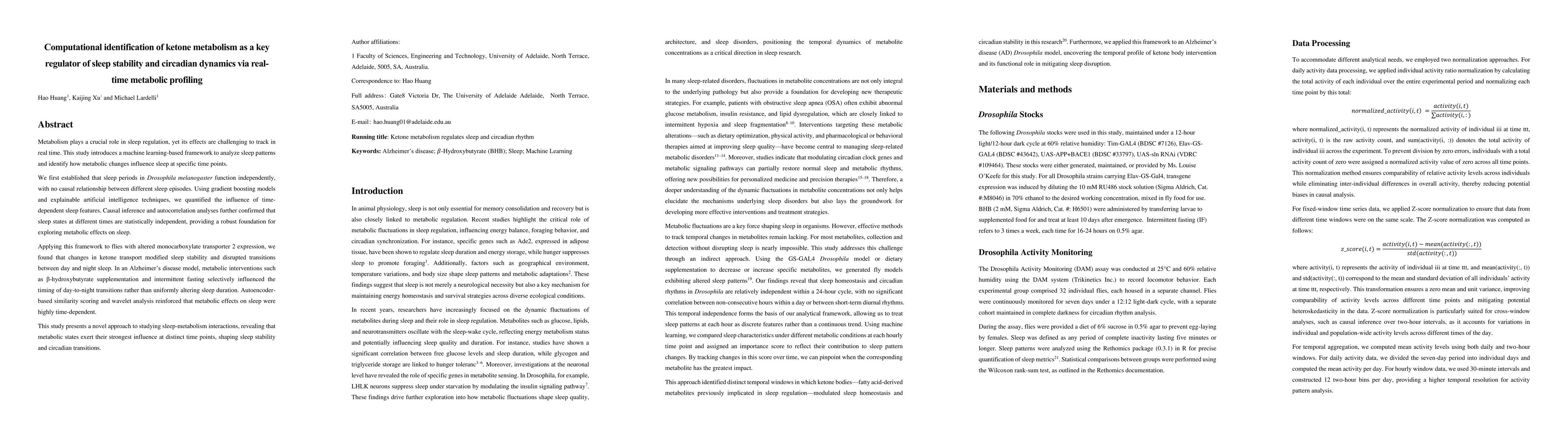 Thumbnail for Computational identification of ketone metabolism as a key regulator of
  sleep stability and circadian dynamics via real-time metabolic profiling