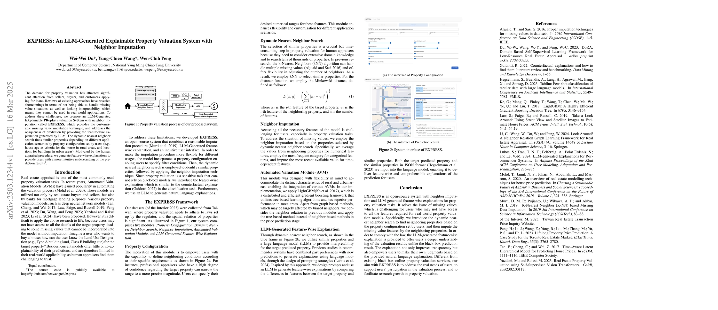 Thumbnail for EXPRESS: An LLM-Generated Explainable Property Valuation System with
  Neighbor Imputation