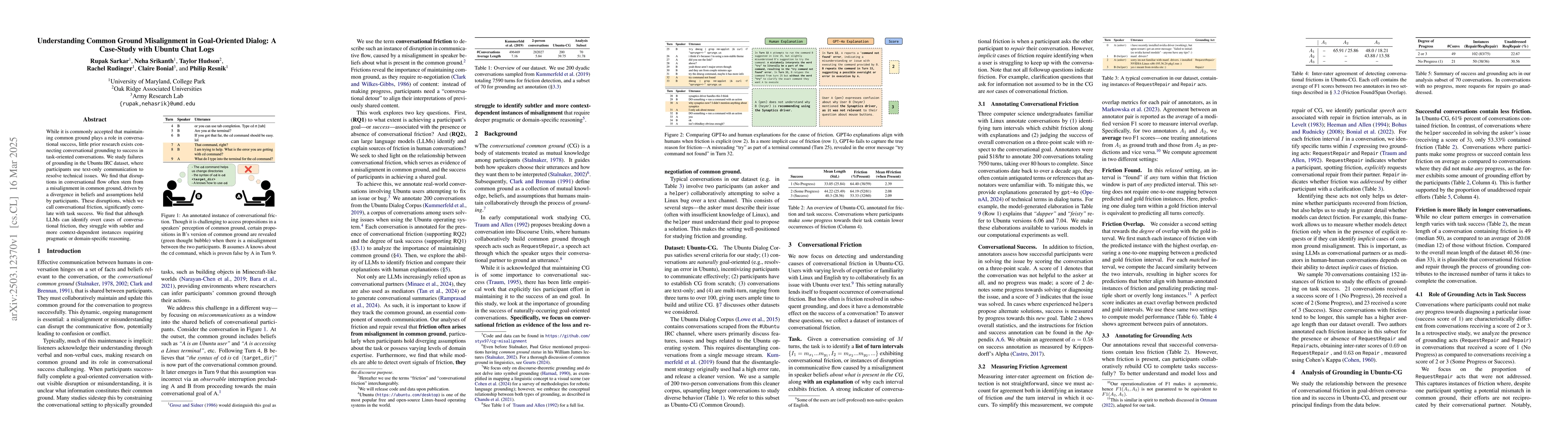 Thumbnail for Understanding Common Ground Misalignment in Goal-Oriented Dialog: A
  Case-Study with Ubuntu Chat Logs