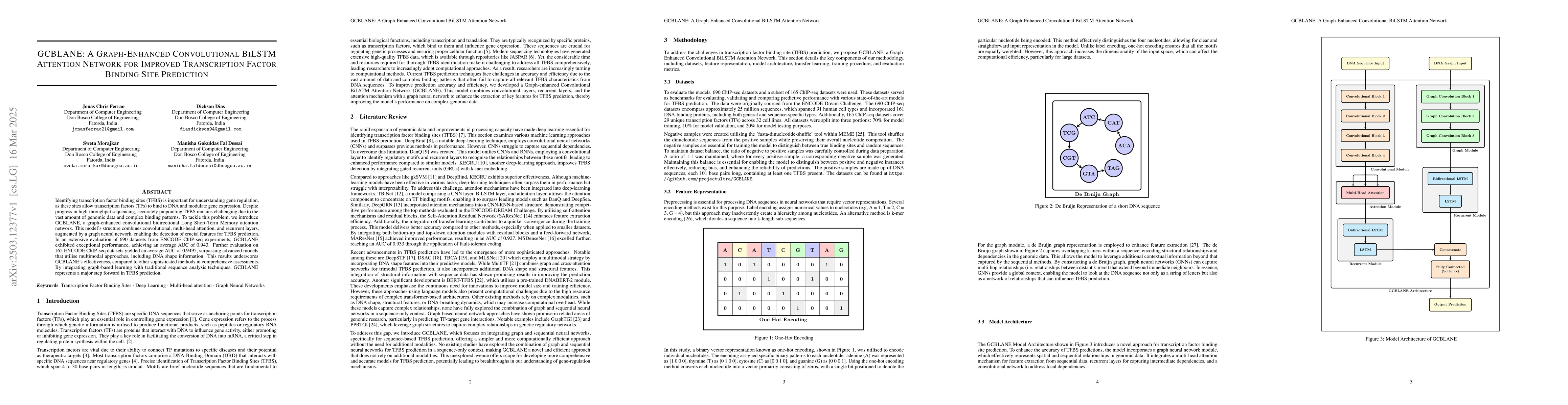 Thumbnail for GCBLANE: A graph-enhanced convolutional BiLSTM attention network for
  improved transcription factor binding site prediction