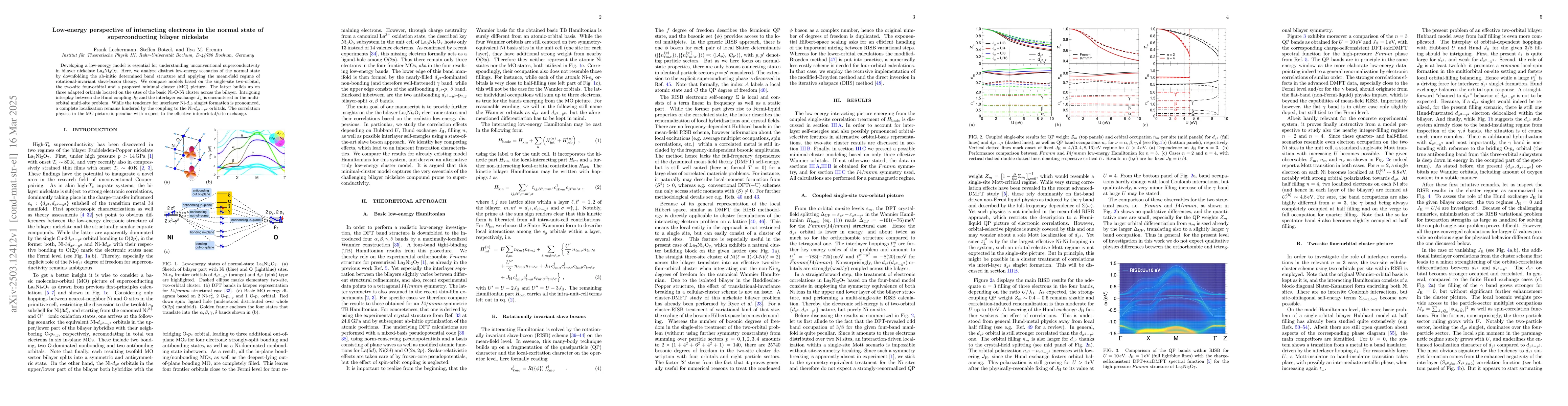 Thumbnail for Low-energy perspective of interacting electrons in the normal state of
  superconducting bilayer nickelate