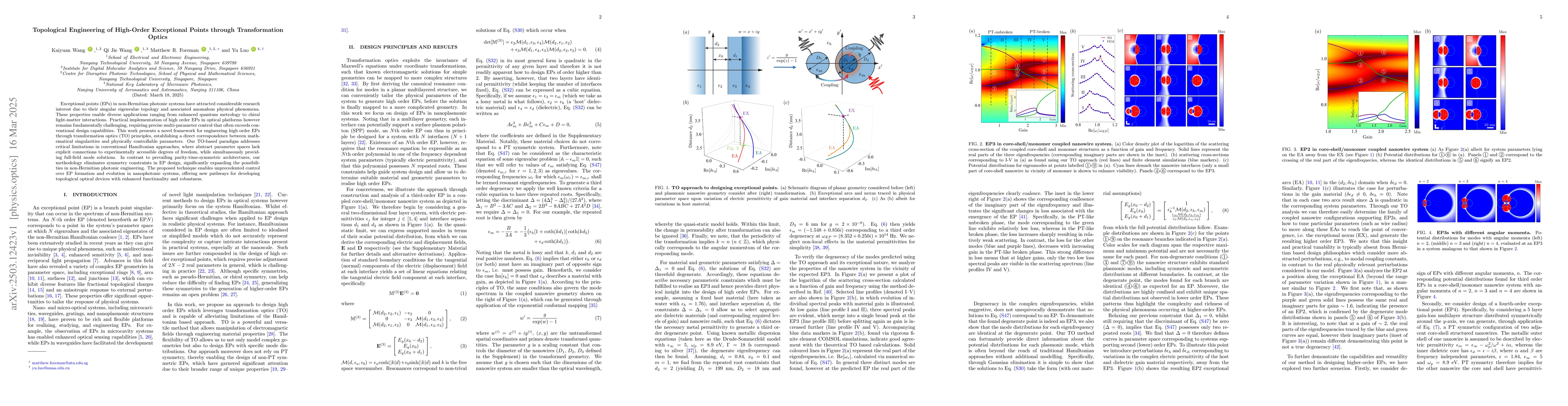 Thumbnail for Topological Engineering of High-Order Exceptional Points through
  Transformation Optics