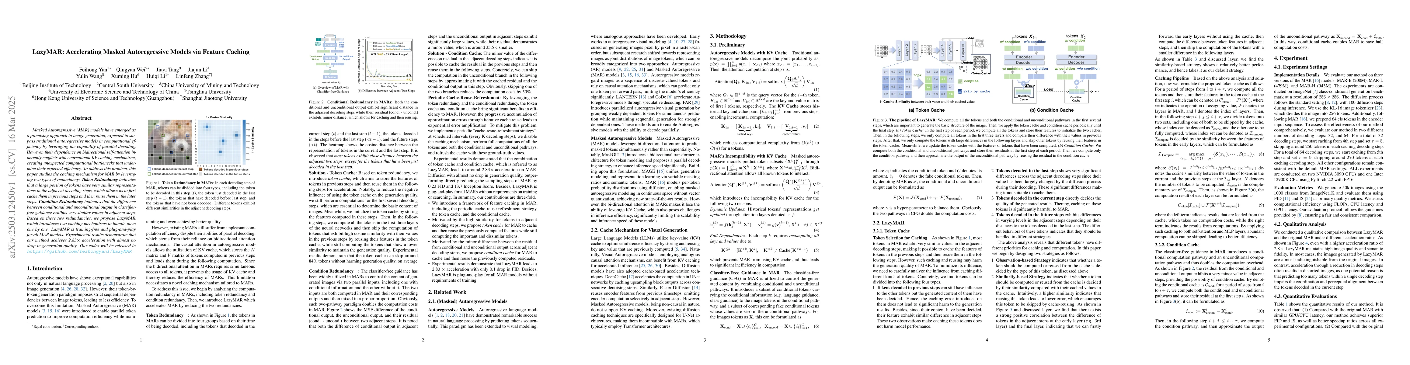 Thumbnail for LazyMAR: Accelerating Masked Autoregressive Models via Feature Caching