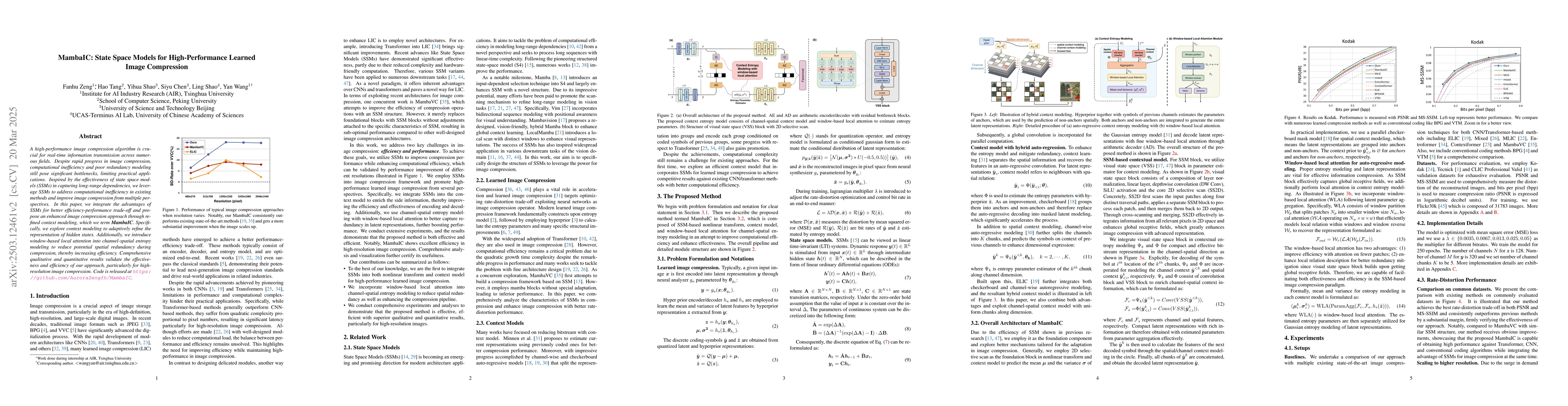 Thumbnail for MambaIC: State Space Models for High-Performance Learned Image
  Compression