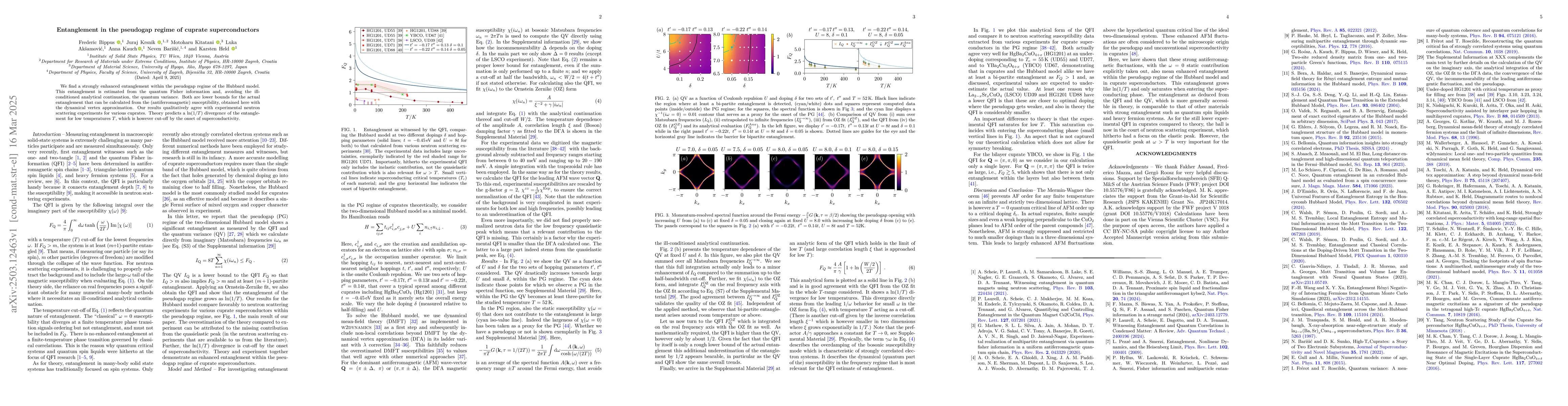 Thumbnail for Entanglement in the pseudogap regime of cuprate superconductors