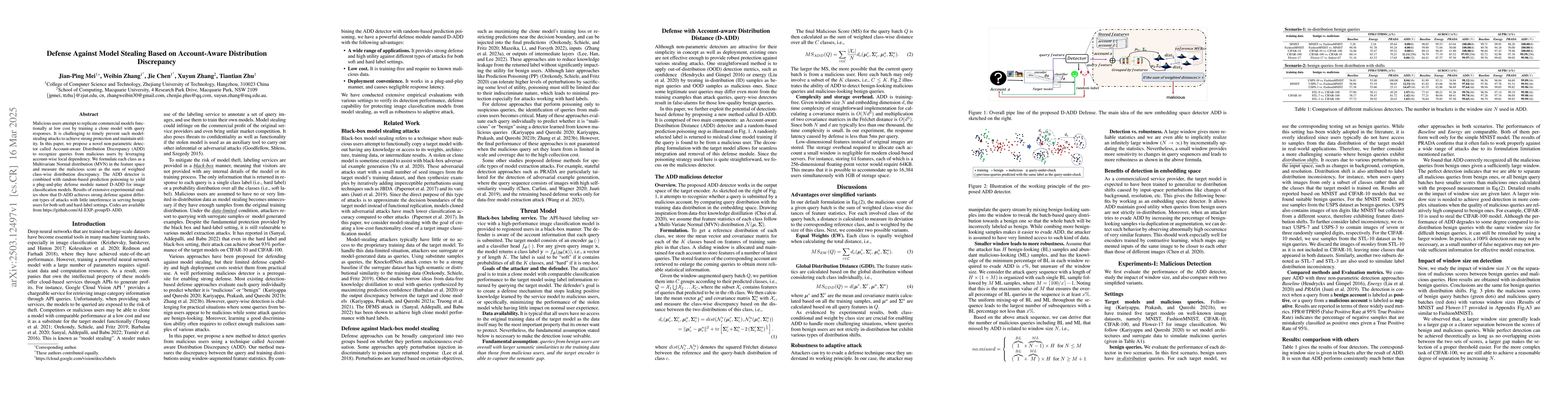 Thumbnail for Defense Against Model Stealing Based on Account-Aware Distribution
  Discrepancy