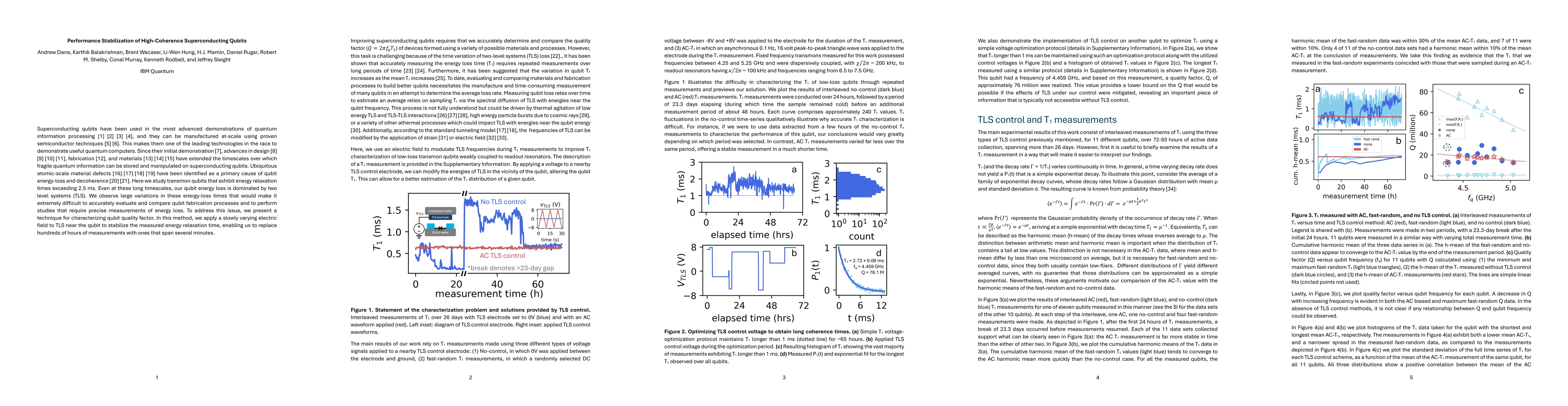 Thumbnail for Performance Stabilization of High-Coherence Superconducting Qubits