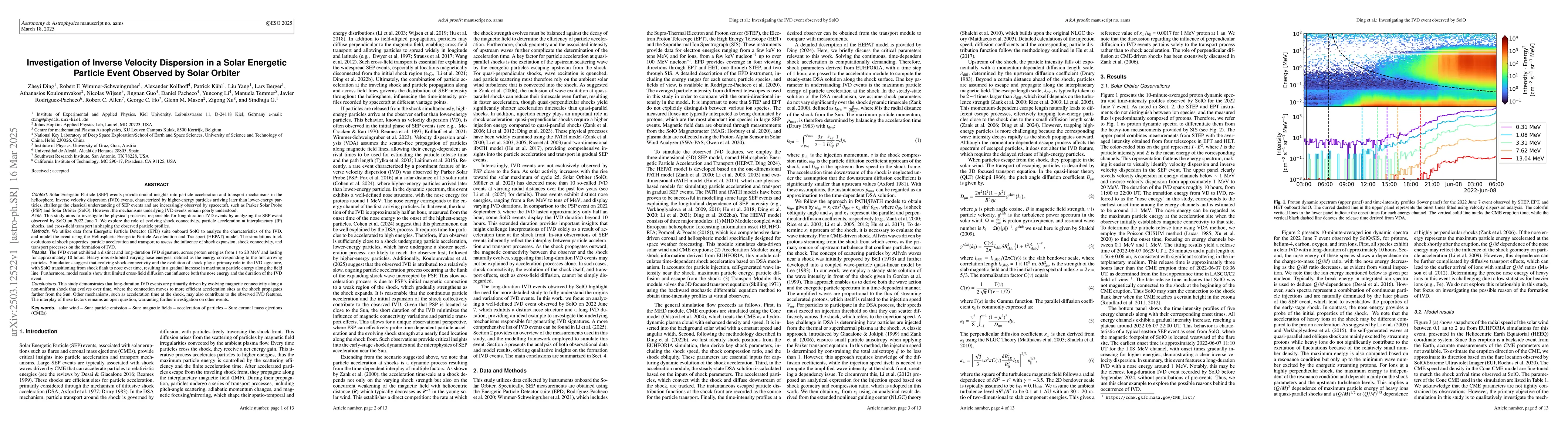 Thumbnail for Investigation of Inverse Velocity Dispersion in a Solar Energetic
  Particle Event Observed by Solar Orbiter
