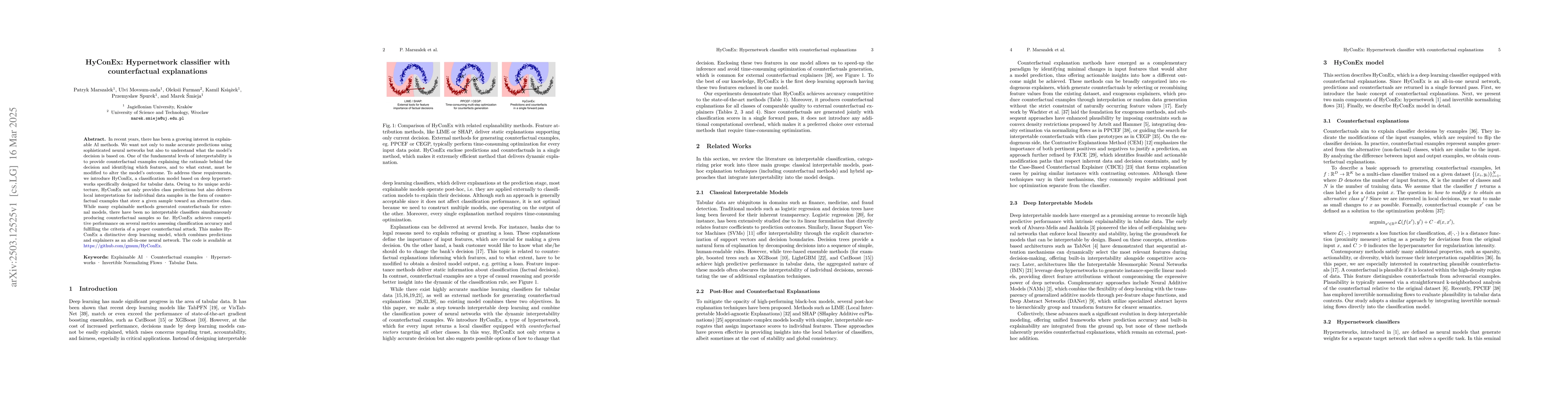 Thumbnail for HyConEx: Hypernetwork classifier with counterfactual explanations