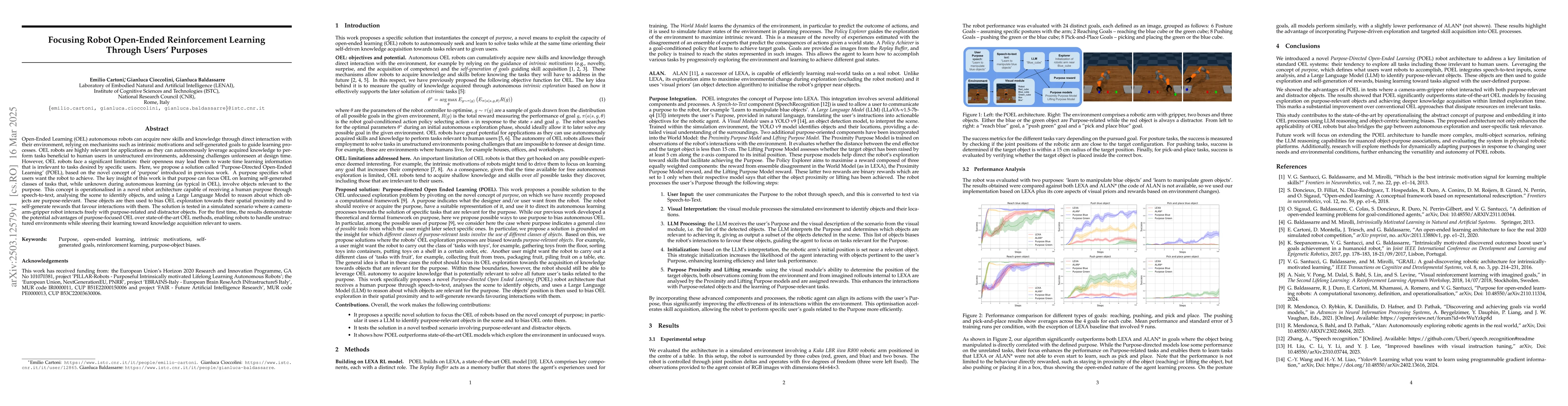 Thumbnail for Focusing Robot Open-Ended Reinforcement Learning Through Users' Purposes