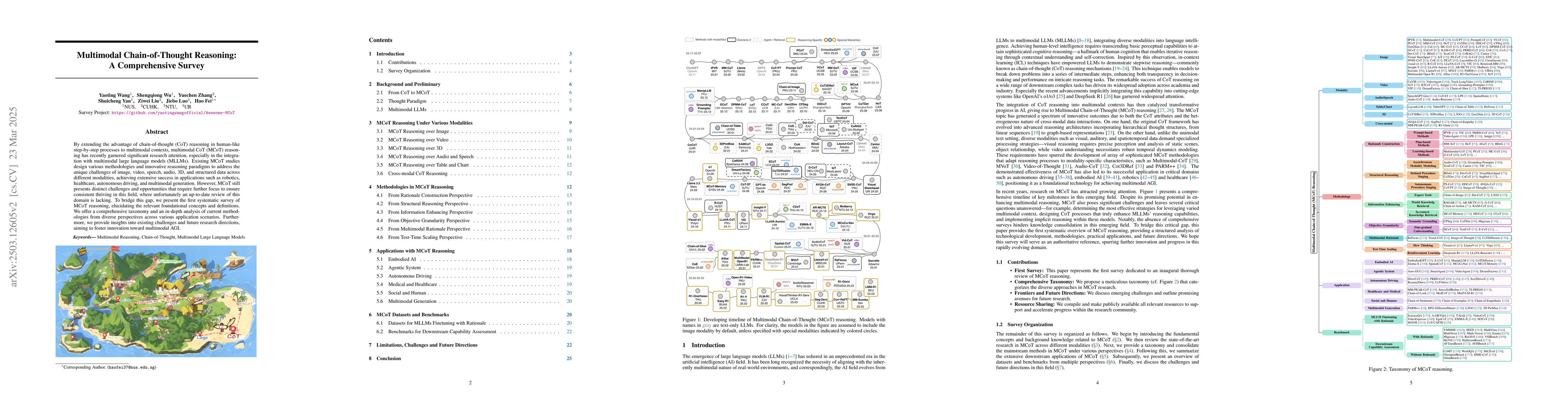 Thumbnail for Multimodal Chain-of-Thought Reasoning: A Comprehensive Survey