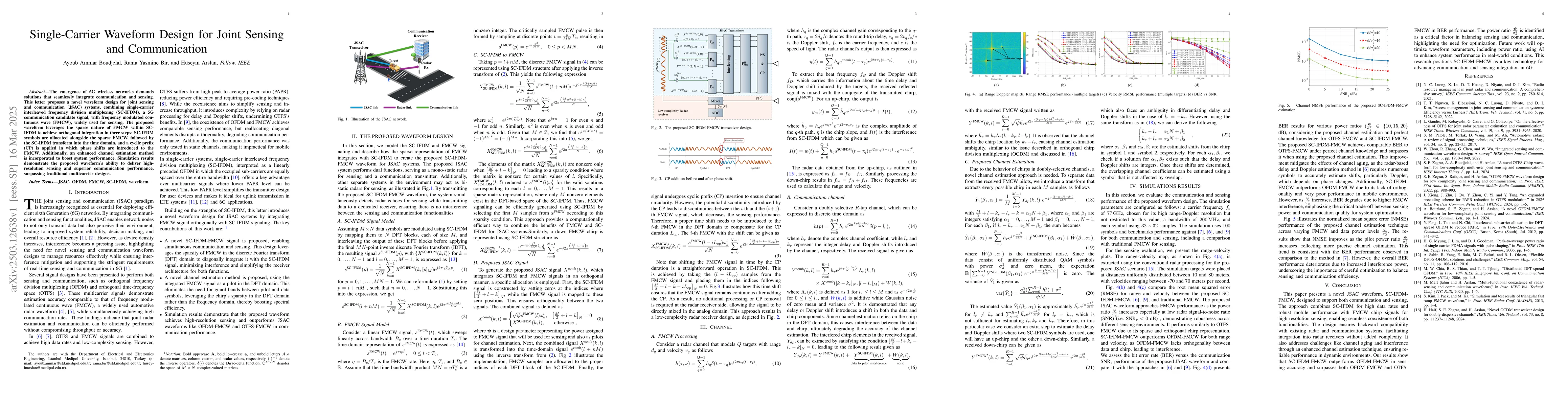 Thumbnail for Single-Carrier Waveform Design for Joint Sensing and Communication