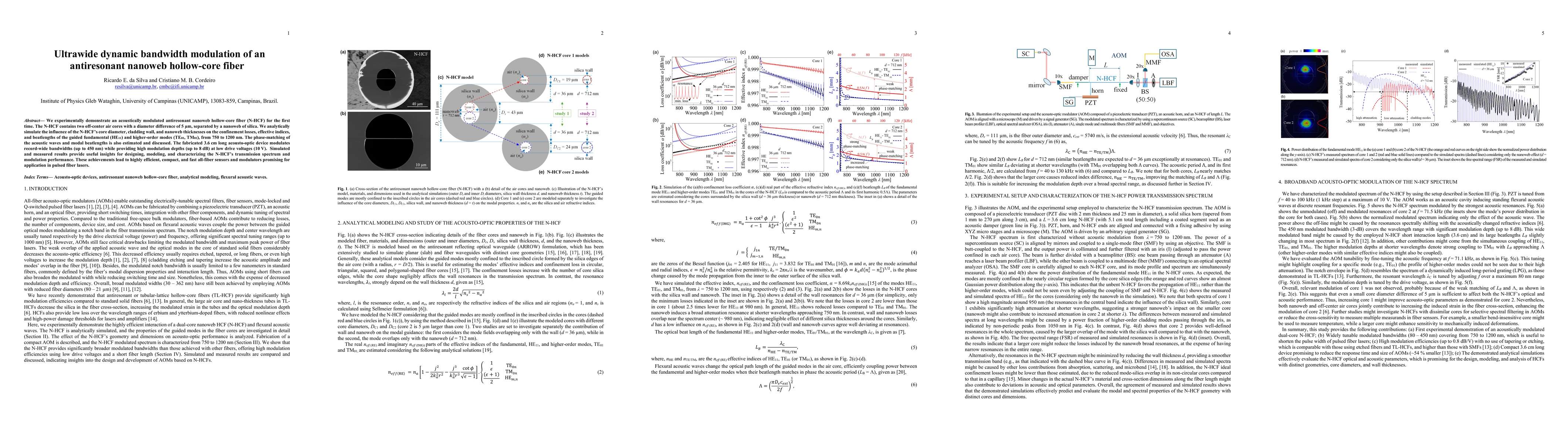 Thumbnail for Ultrawide dynamic bandwidth modulation of an antiresonant nanoweb
  hollow-core fiber