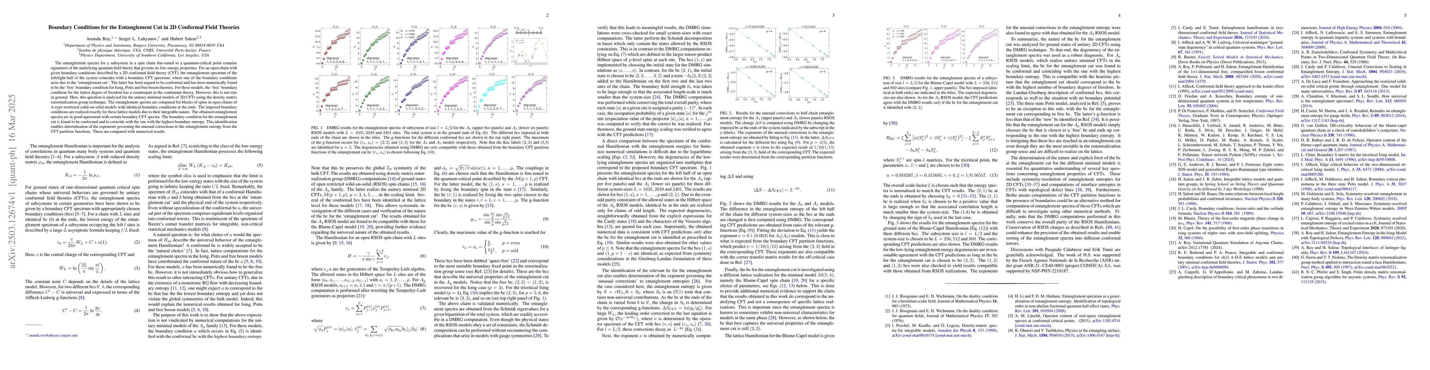 Thumbnail for Boundary Conditions for the Entanglement Cut in 2D Conformal Field
  Theories