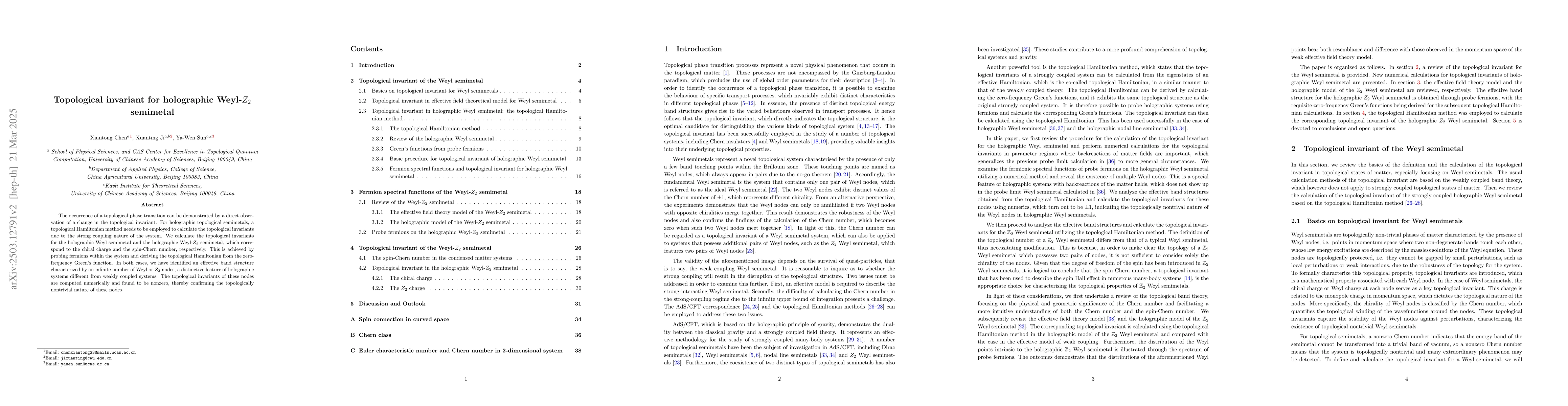 Thumbnail for Topological invariant for holographic Weyl-$\mathrm Z_2$ semimetal