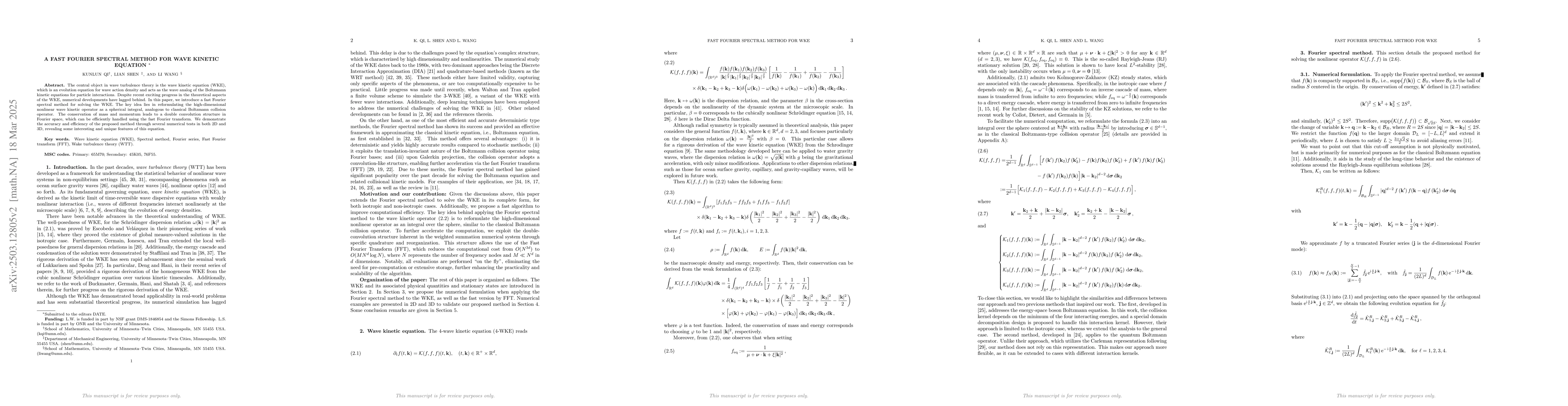 Thumbnail for A fast Fourier spectral method for wave kinetic equation