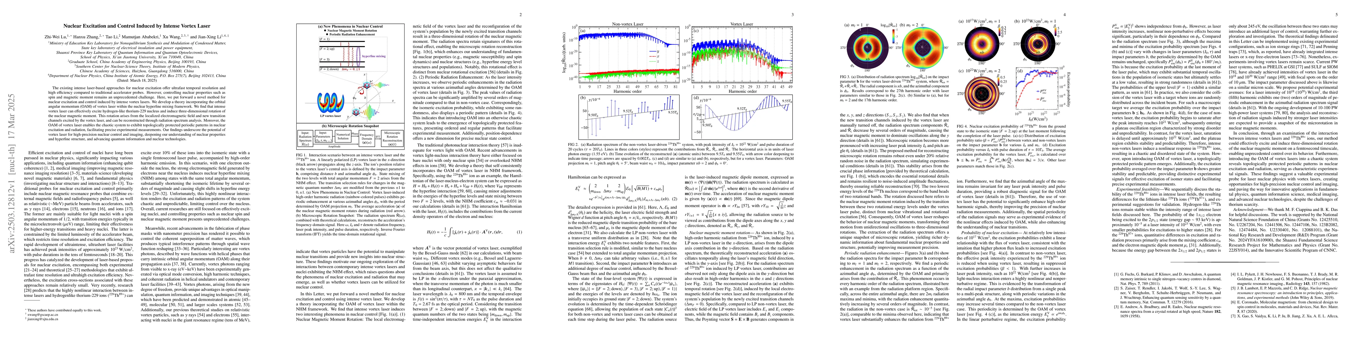 Thumbnail for Nuclear Excitation and Control Induced by Intense Vortex Laser