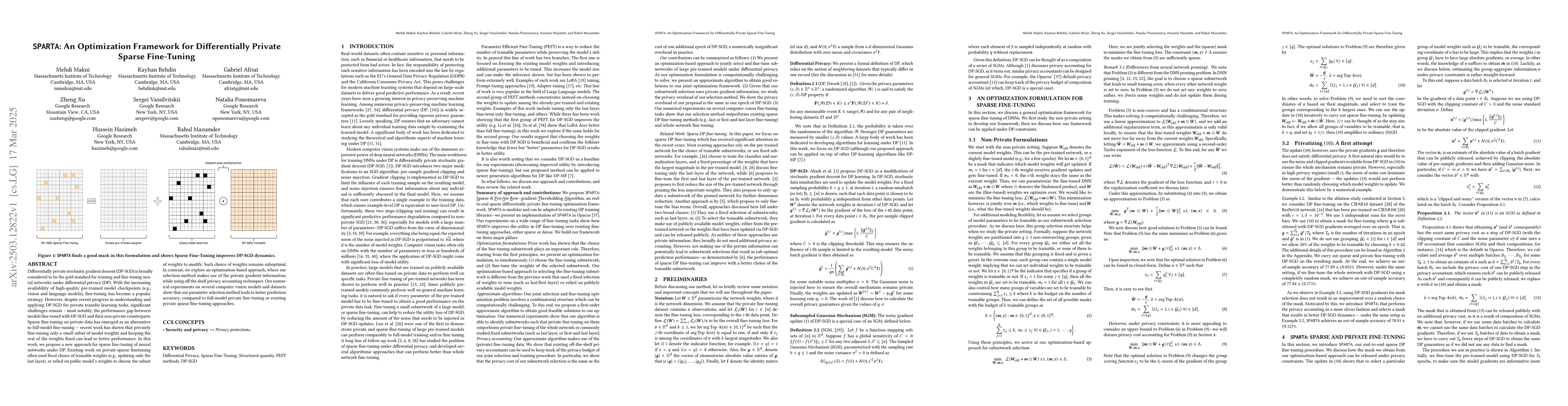Thumbnail for An Optimization Framework for Differentially Private Sparse Fine-Tuning