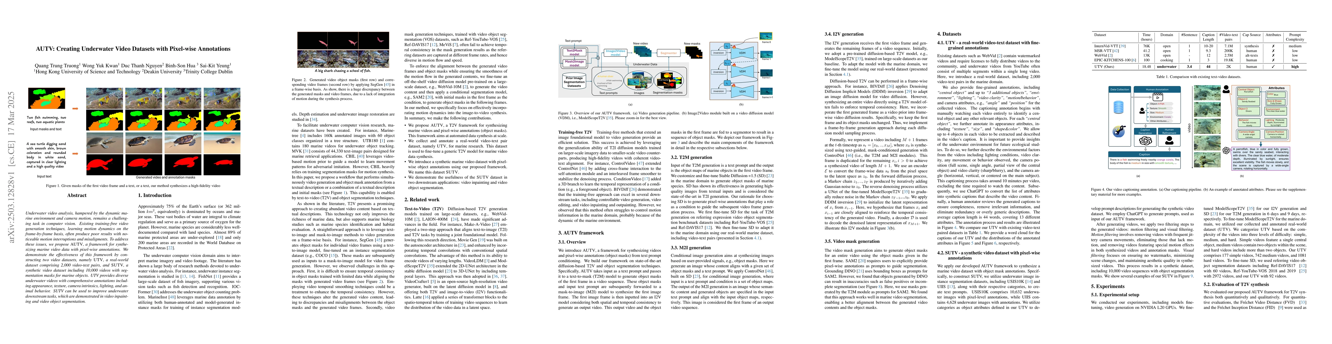 Thumbnail for AUTV: Creating Underwater Video Datasets with Pixel-wise Annotations