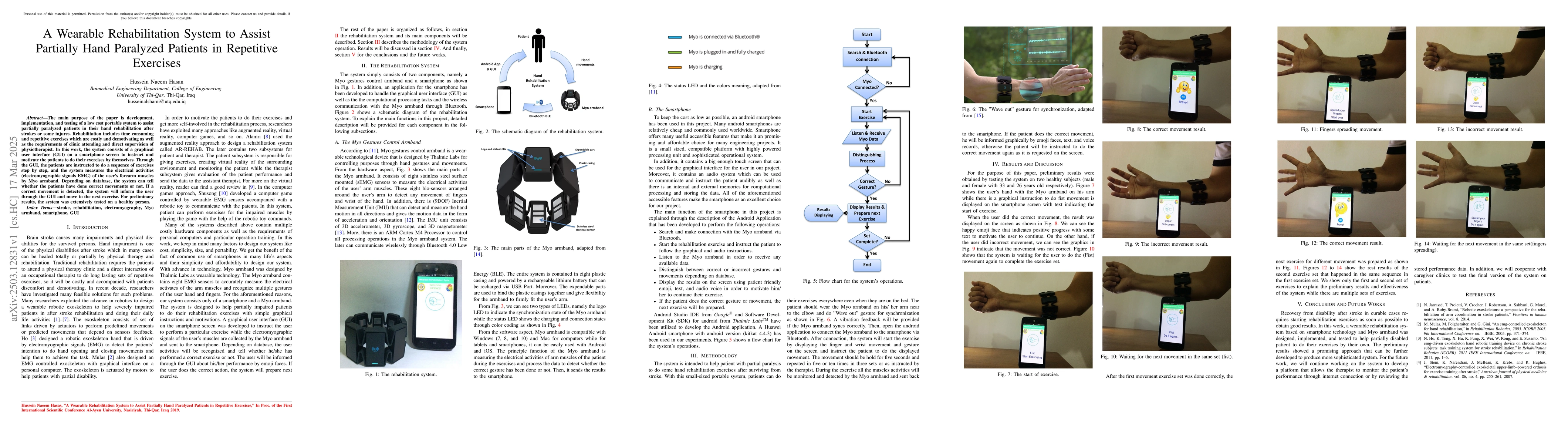 Thumbnail for A Wearable Rehabilitation System to Assist Partially Hand Paralyzed
  Patients in Repetitive Exercises