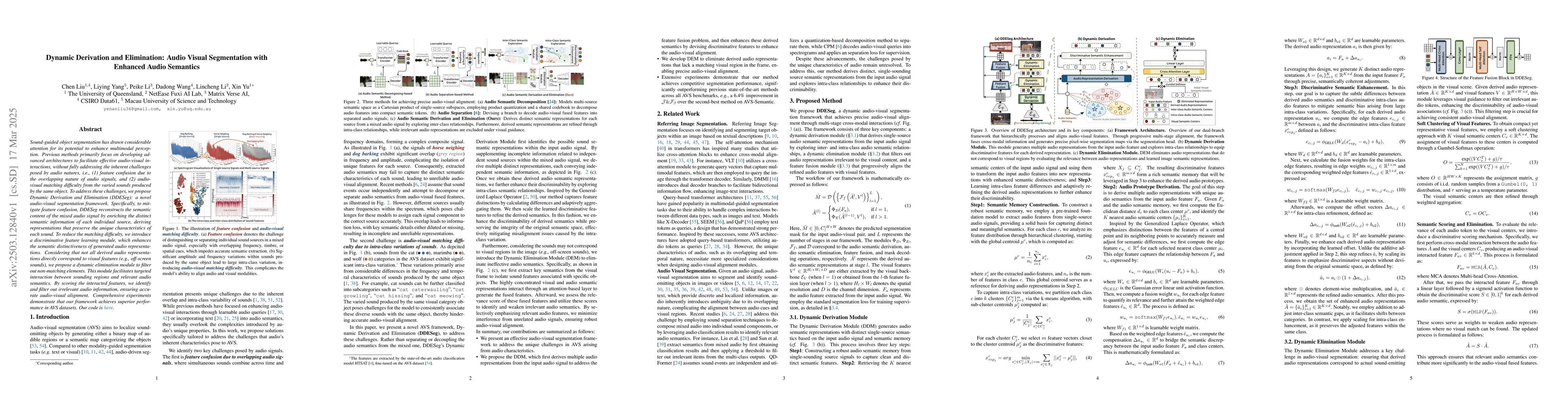 Thumbnail for Dynamic Derivation and Elimination: Audio Visual Segmentation with
  Enhanced Audio Semantics