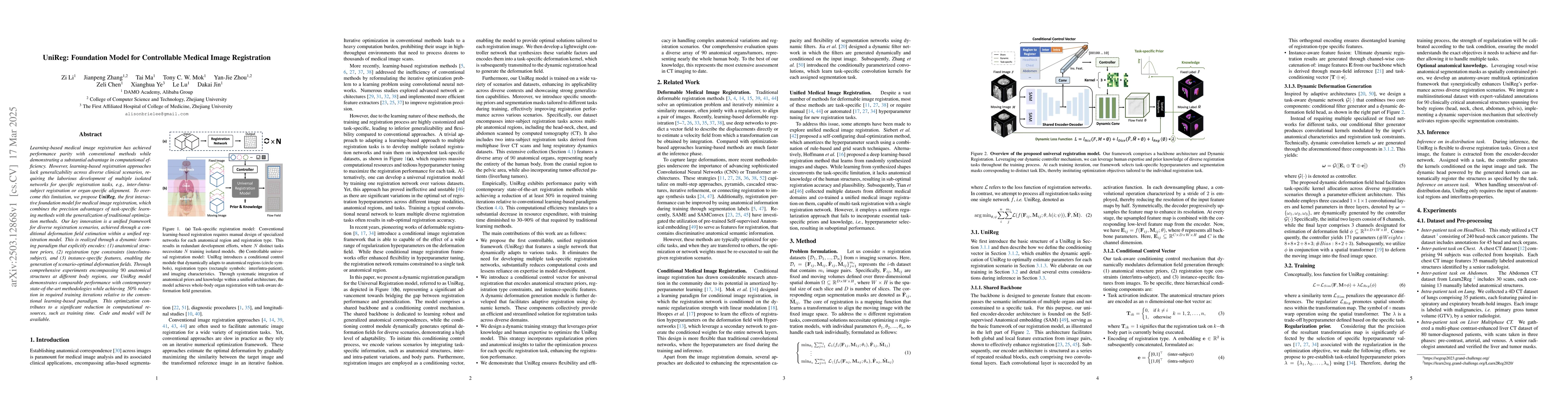 Thumbnail for UniReg: Foundation Model for Controllable Medical Image Registration