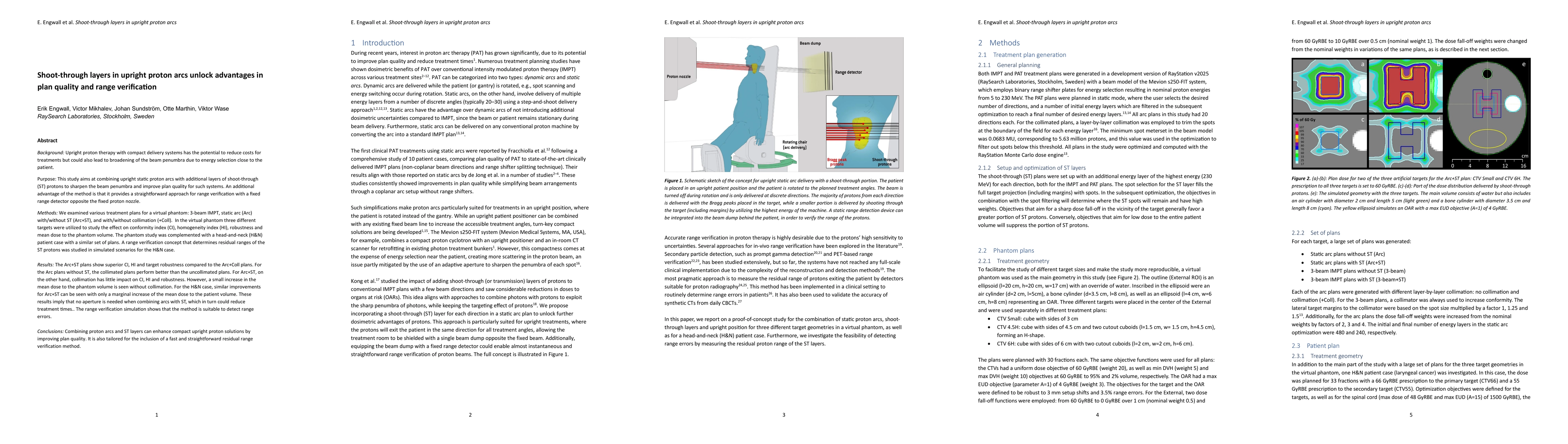 Thumbnail for Shoot-through layers in upright proton arcs unlock advantages in plan
  quality and range verification