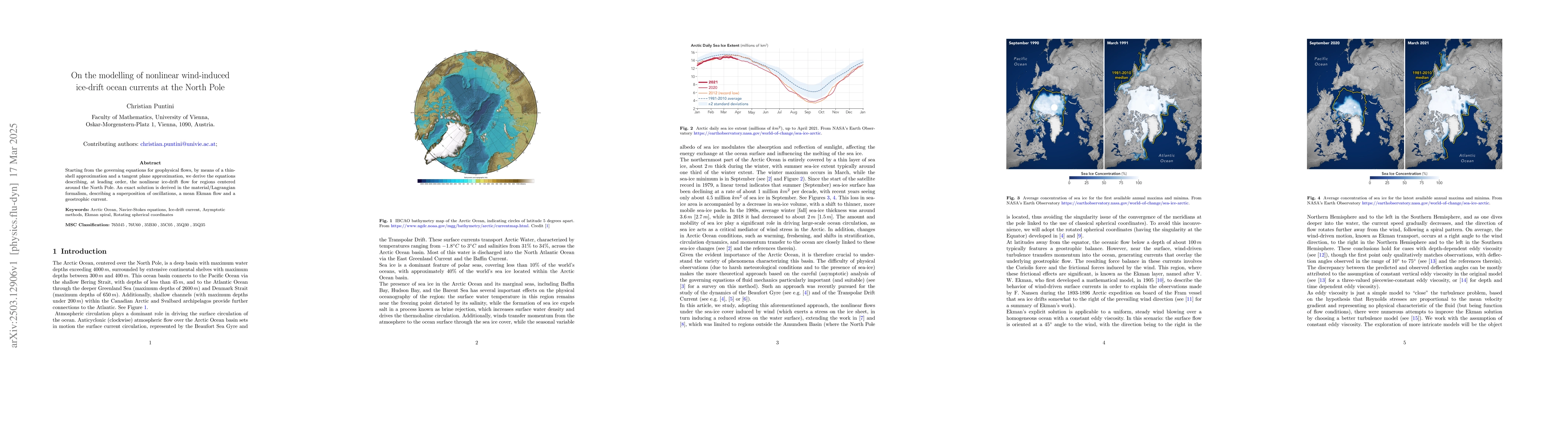 Thumbnail for On the modeling of nonlinear wind-induced ice-drift ocean currents at
  the North Pole