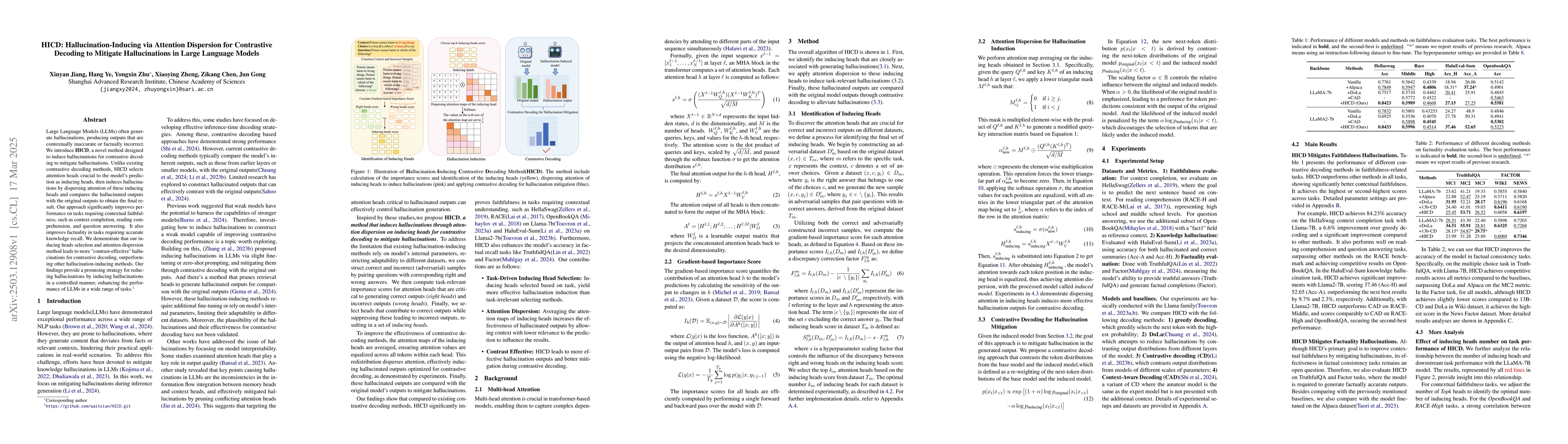 Thumbnail for HICD: Hallucination-Inducing via Attention Dispersion for Contrastive
  Decoding to Mitigate Hallucinations in Large Language Models