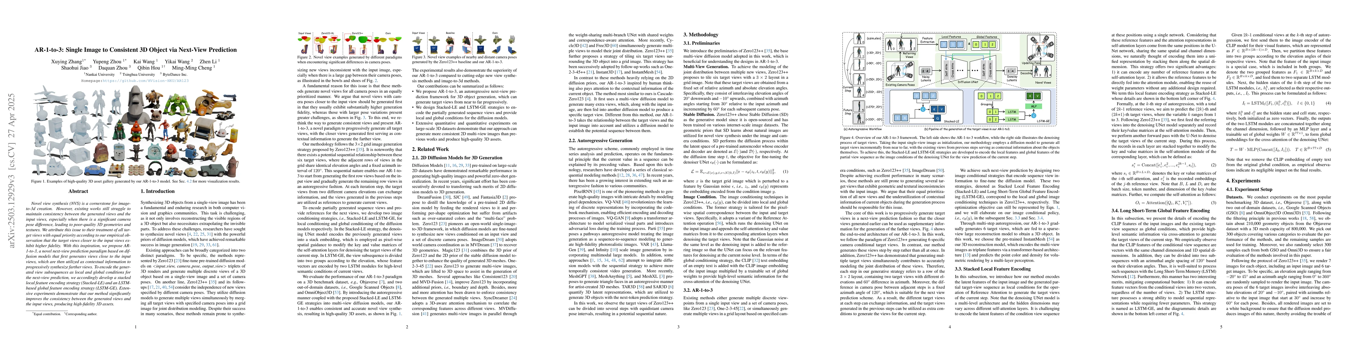 Thumbnail for AR-1-to-3: Single Image to Consistent 3D Object Generation via Next-View
  Prediction