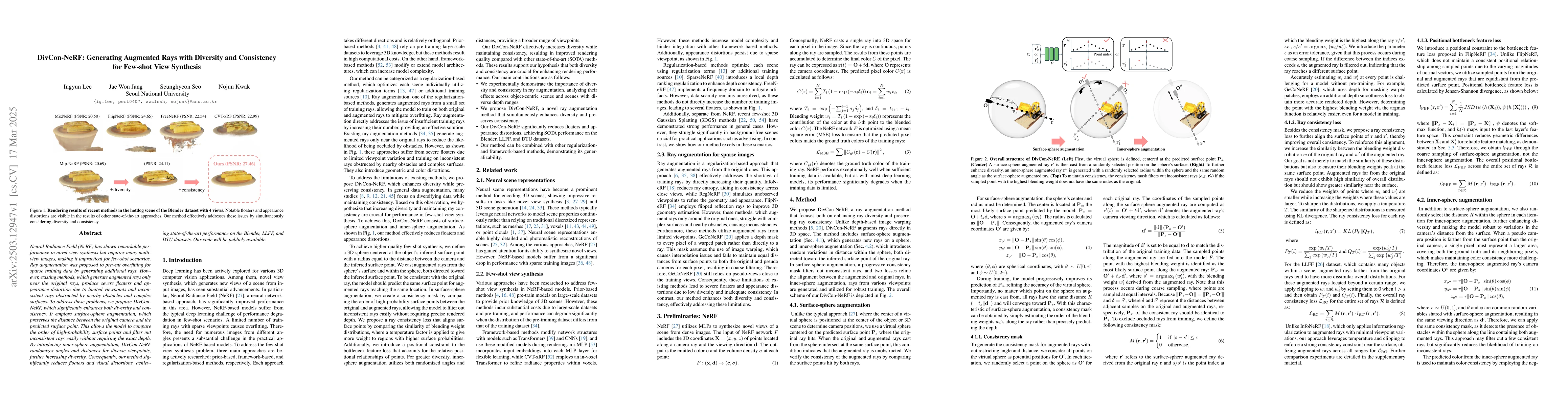 Thumbnail for DivCon-NeRF: Generating Augmented Rays with Diversity and Consistency
  for Few-shot View Synthesis