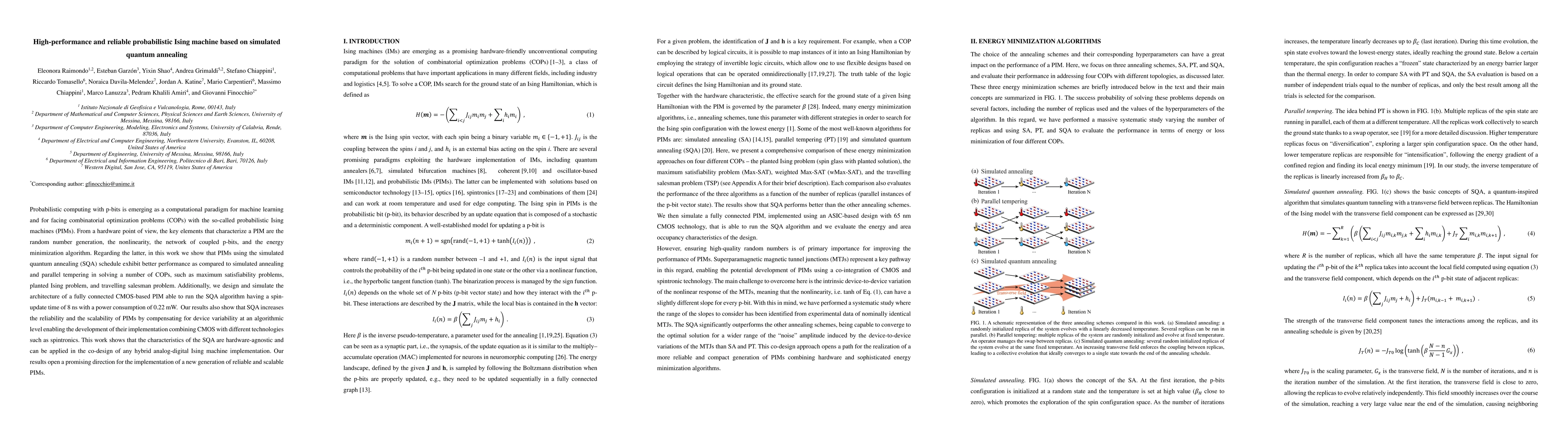 Thumbnail for High-performance and reliable probabilistic Ising machine based on
  simulated quantum annealing