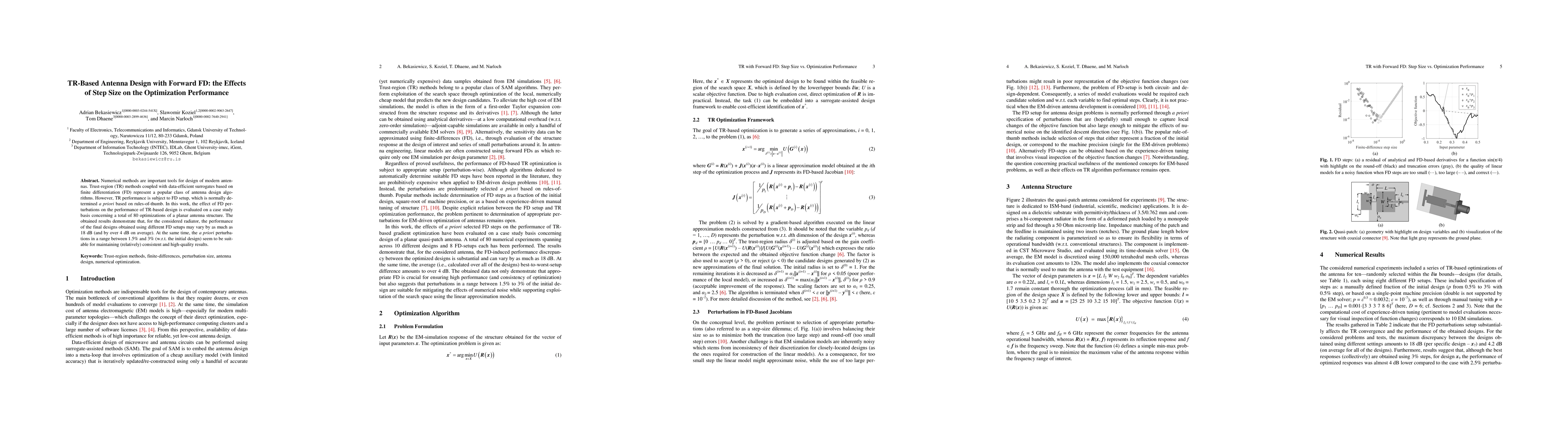 Thumbnail for TR-Based Antenna Design with Forward FD: the Effects of Step Size on the
  Optimization Performance
