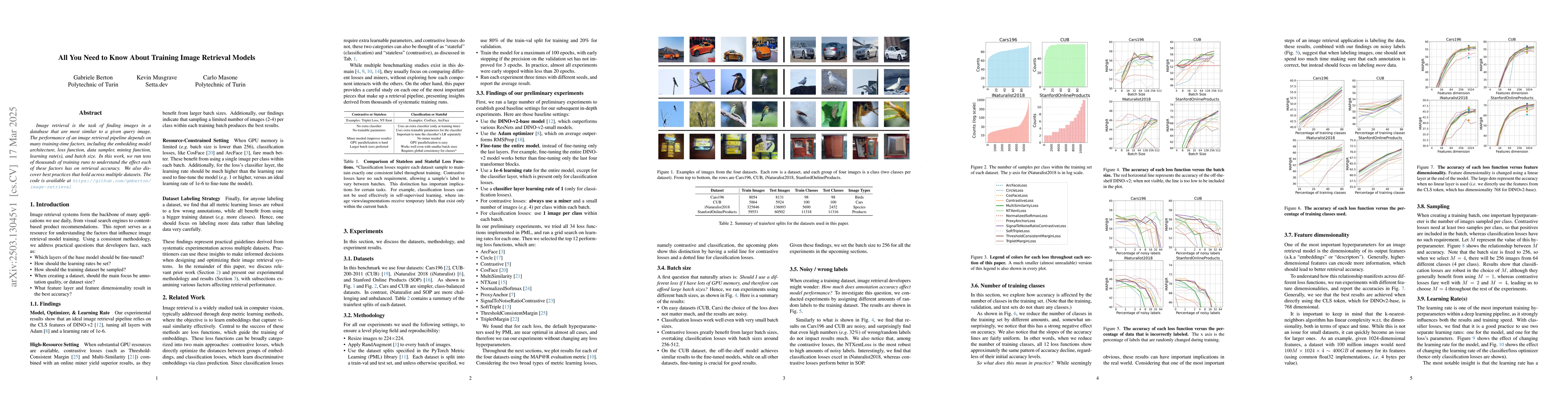 Thumbnail for All You Need to Know About Training Image Retrieval Models