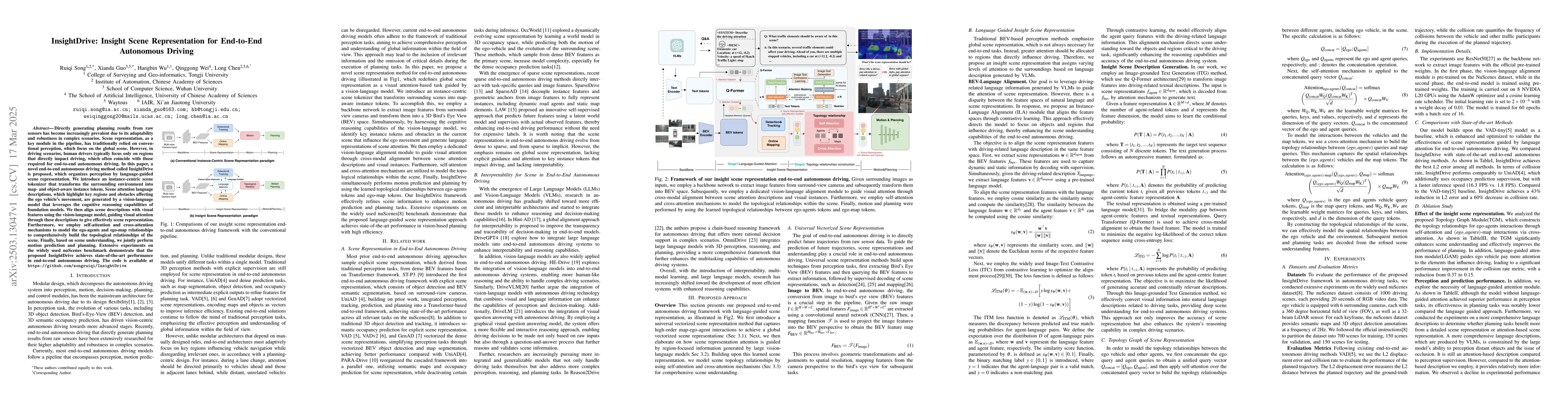 Thumbnail for InsightDrive: Insight Scene Representation for End-to-End Autonomous
  Driving