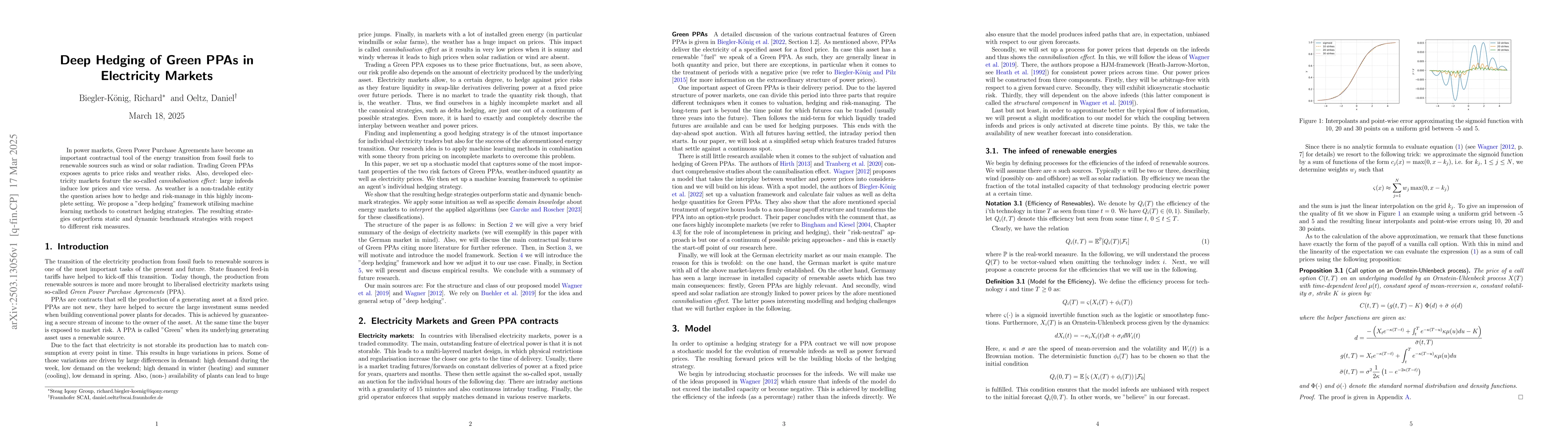 Thumbnail for Deep Hedging of Green PPAs in Electricity Markets