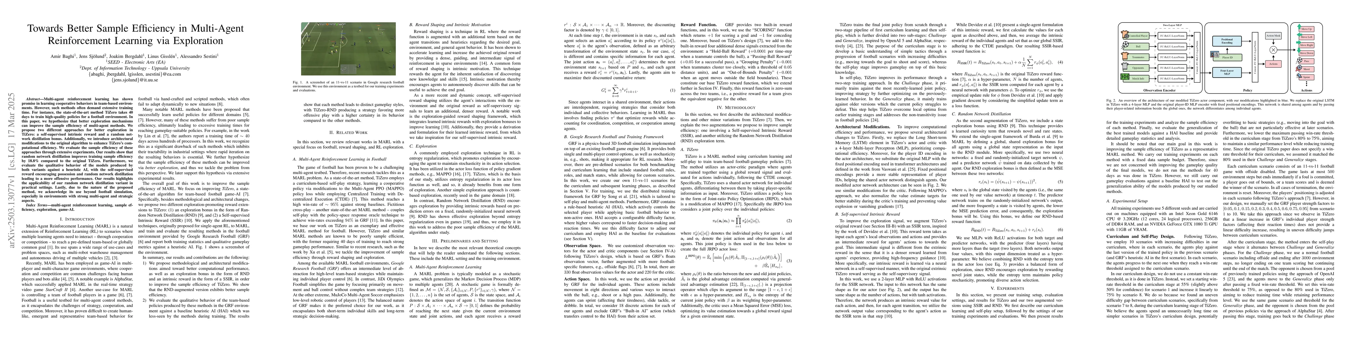 Thumbnail for Towards Better Sample Efficiency in Multi-Agent Reinforcement Learning
  via Exploration