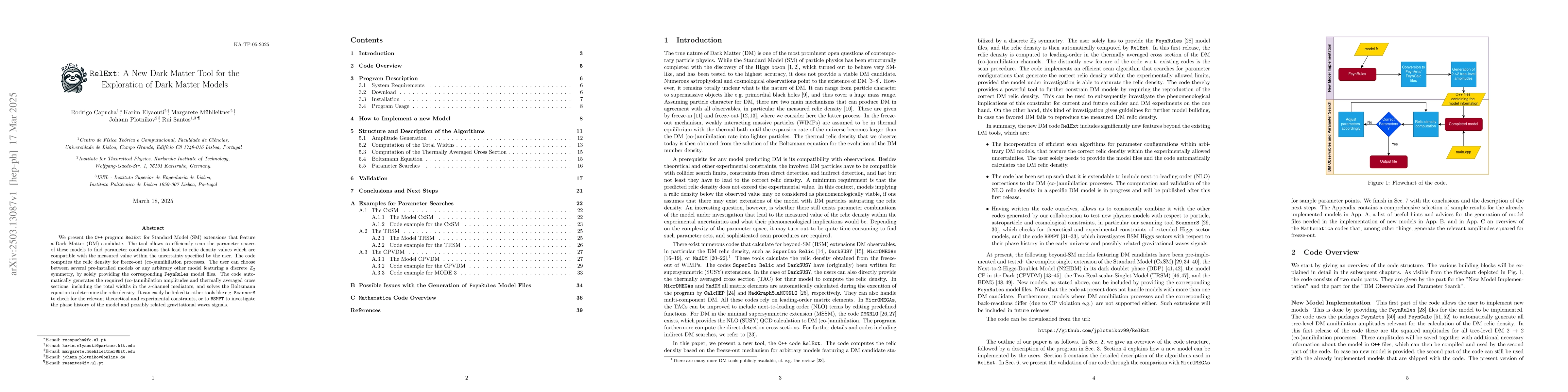 Thumbnail for RelExt: A New Dark Matter Tool for the Exploration of Dark Matter Models