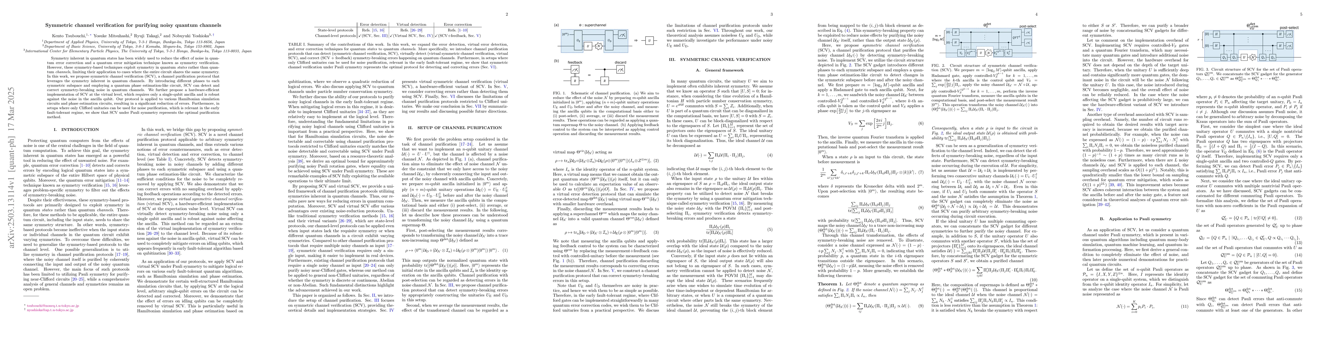 Thumbnail for Symmetric channel verification for purifying noisy quantum channels