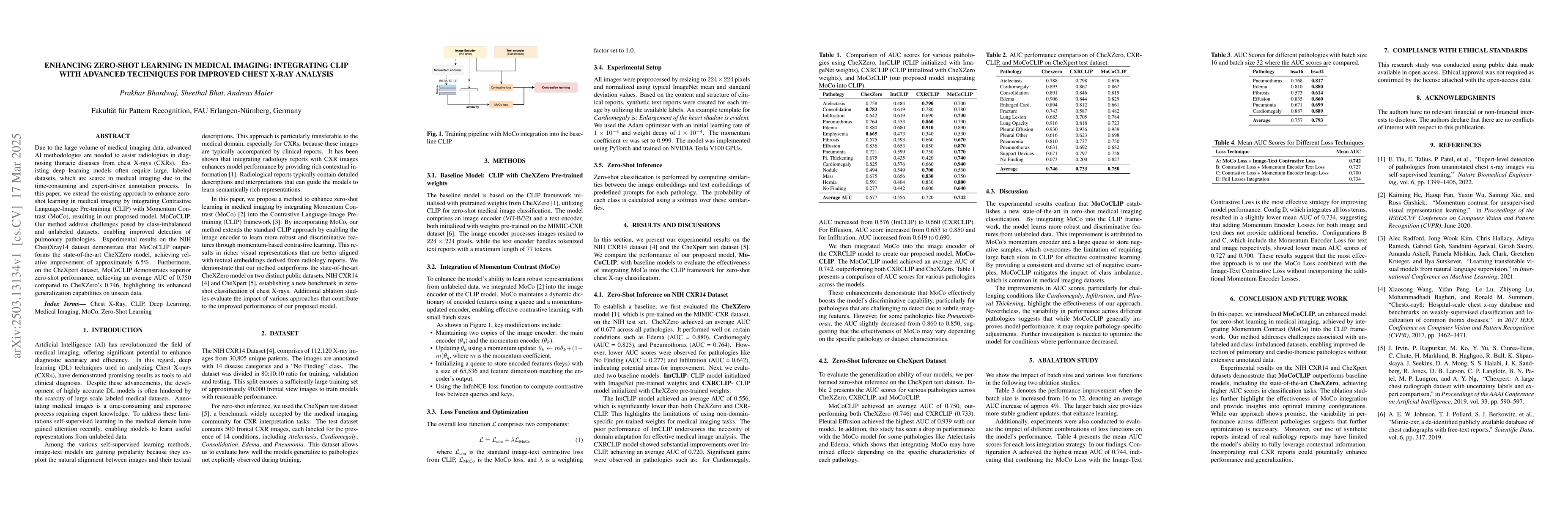 Thumbnail for Enhancing zero-shot learning in medical imaging: integrating clip with
  advanced techniques for improved chest x-ray analysis