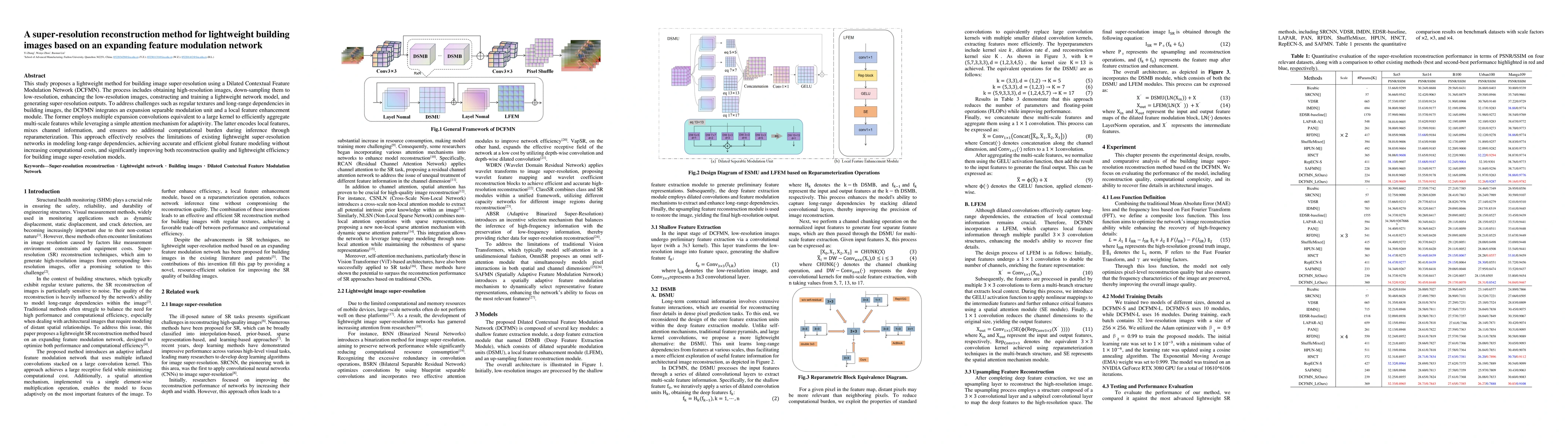 Thumbnail for A super-resolution reconstruction method for lightweight building images
  based on an expanding feature modulation network